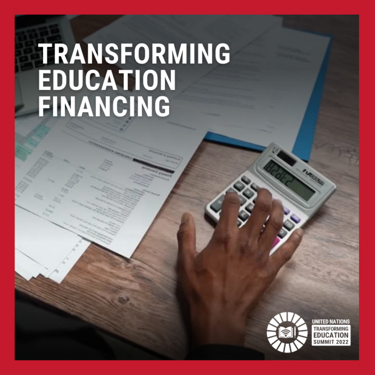 Transforming education financing cover